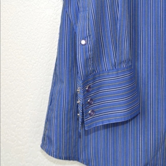 Panhandle Slim Pearl Snap Western Striped Shirt, XXL? - Picture 2 of 7